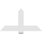Ekena Millwork Eugene Architectural Grade PVC Gable Bracket, 48"W x 26"H x 2"D x 6"F, 13/12 Pitch GBP048X26X0206EUG00 - alternate 2